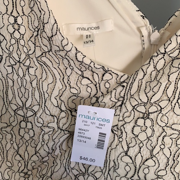 NWT Maurices B&W dress - Picture 2 of 2